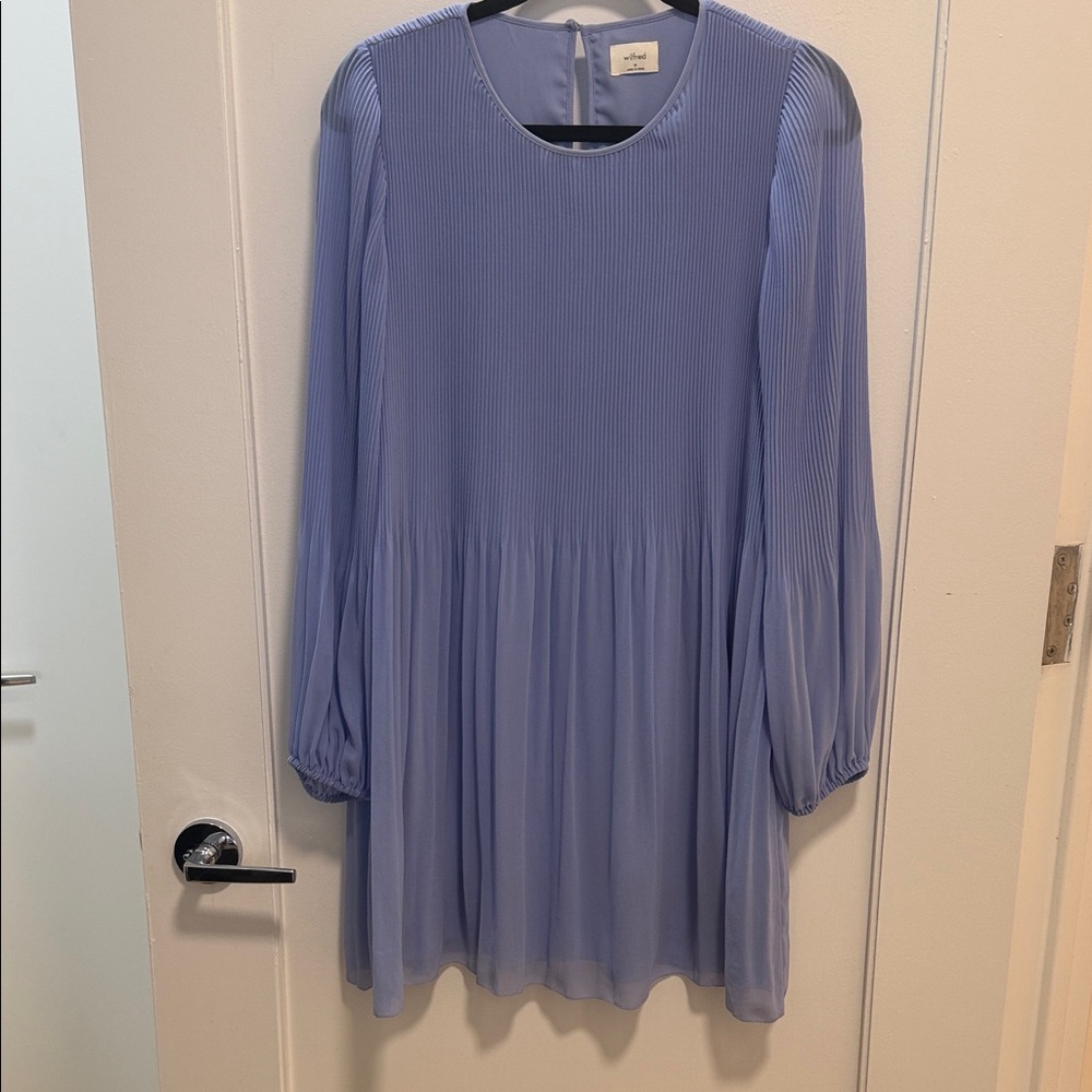 Wilfred Periwinkle Pleated Dress